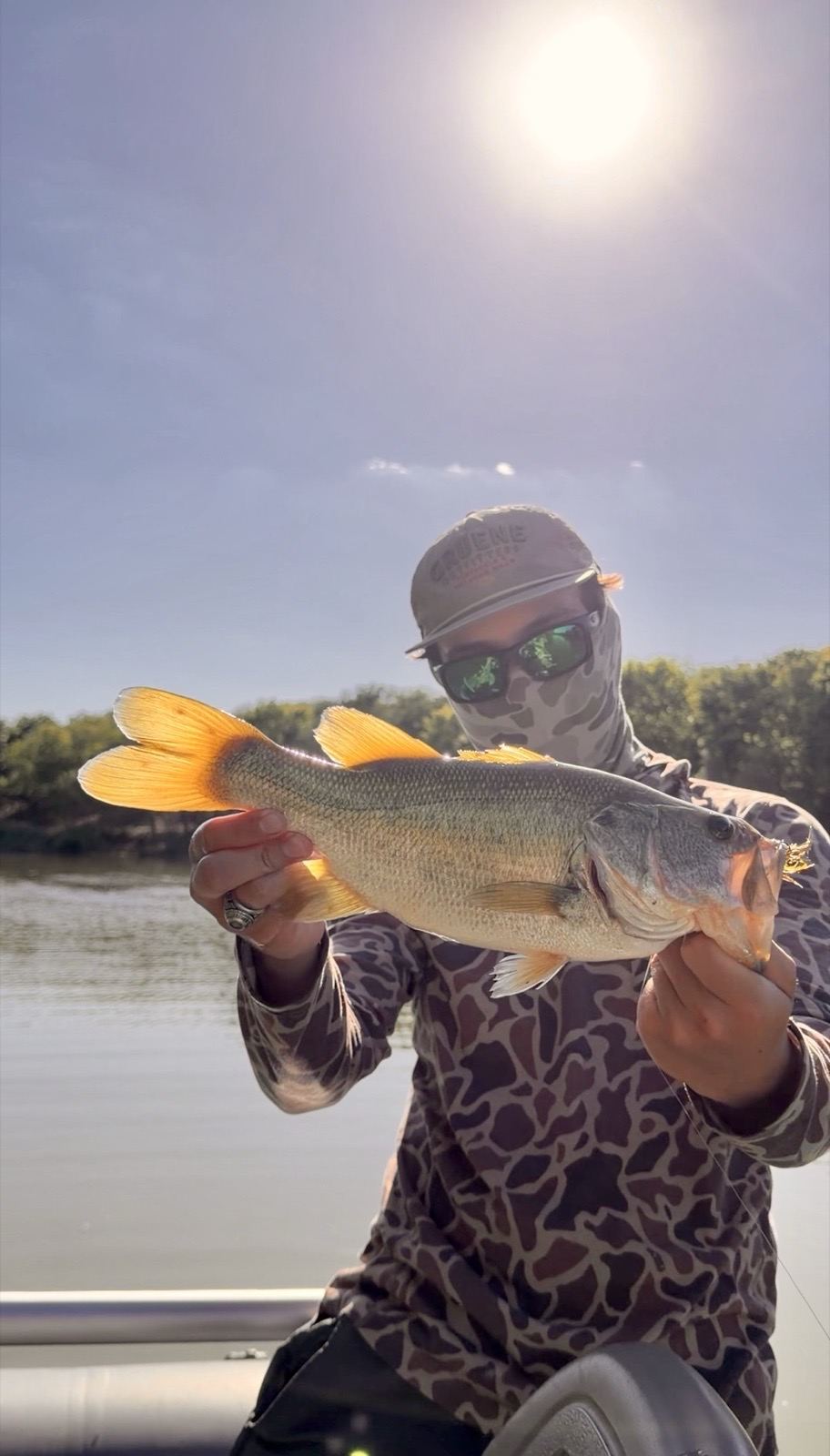 Fly fishing guide trip in Central Texas